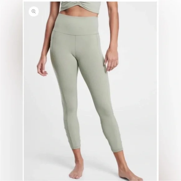 Athleta Salutation Stash Pocket I| Cinch 7/8 Sage Green - Picture 4 of 11